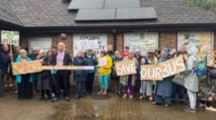 Residents protest community bus cuts