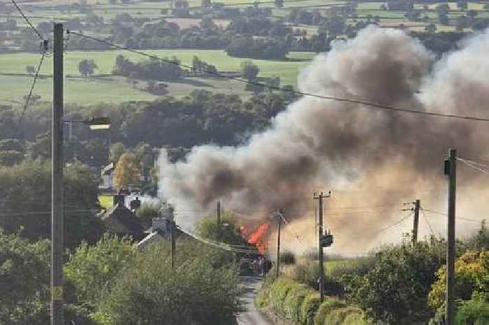 Three homes destroyed in major inferno as neighbours hit by power outages