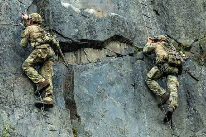Scots Royal Marines test commando skills in intense California mountain training
