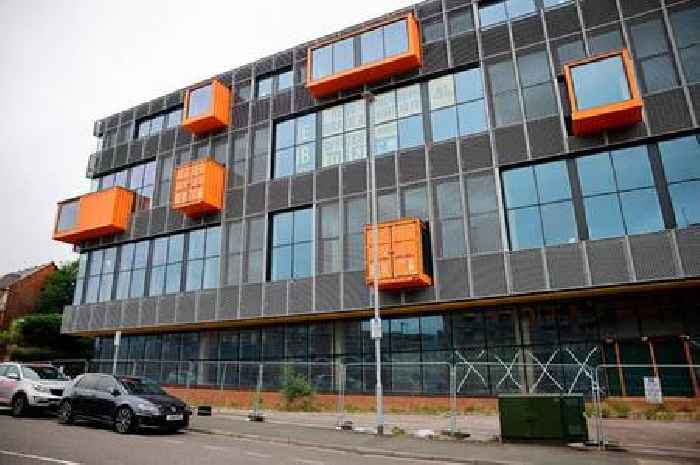 Huge building empty, overgrown and targeted by vandals years after being transformed