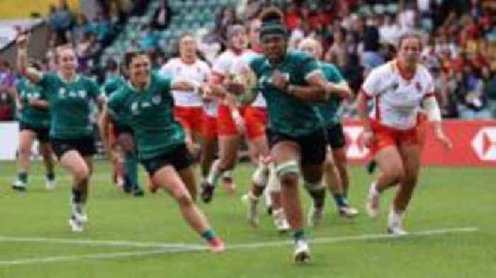 Seven-try Irish beat Spain to make quarter-finals