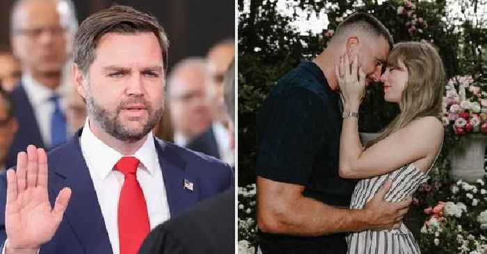 J.D. Vance Mocked Over 'Jealous' Taylor Swift Comments After Travis Kelce Engagement: 'As Big a Baby as His Boss'