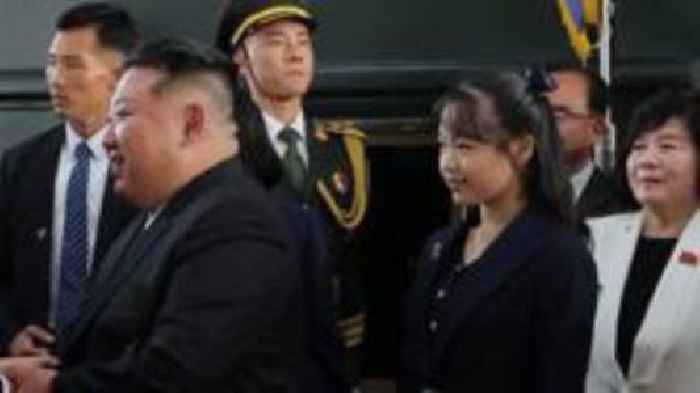 North Korea's Kim arrives in Beijing with daughter and possible heir