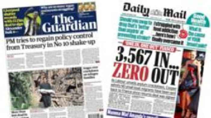 'No 10 shake-up' and Labour's 'asylum crackdown'