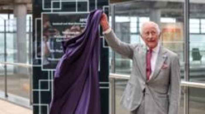In pictures: King meets patients and staff as he opens hospital