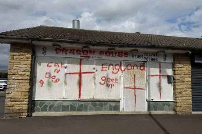 Chinese takeaway defaced with 'go home' graffiti