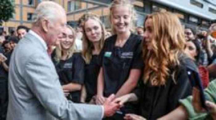 King jokes about getting older on hospital visit