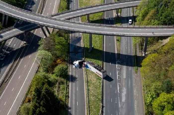 Man charged over horror M90 lorry crash after HGV fell from flyover
