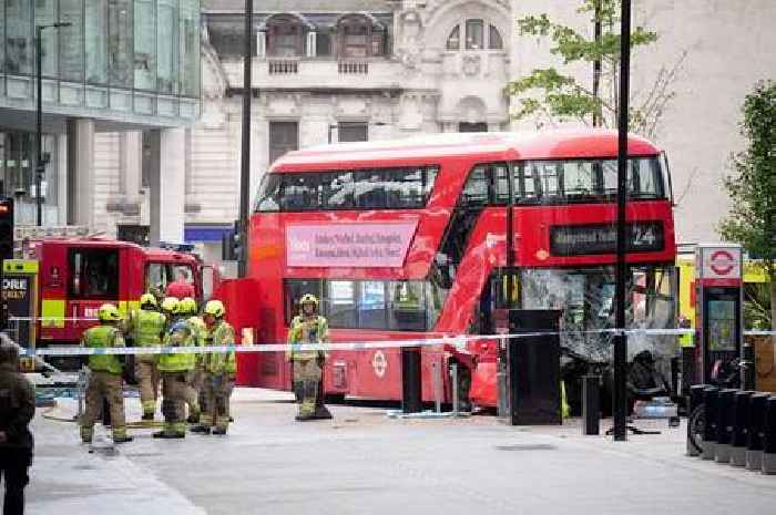 ‘Several’ people injured after bus mounts pavement near Victoria Station