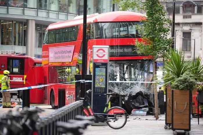 'Terrible' crash in London as bus mounts pavement and multiple people injured