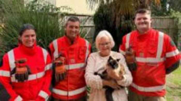 Cat spent week triggering fire station alarm