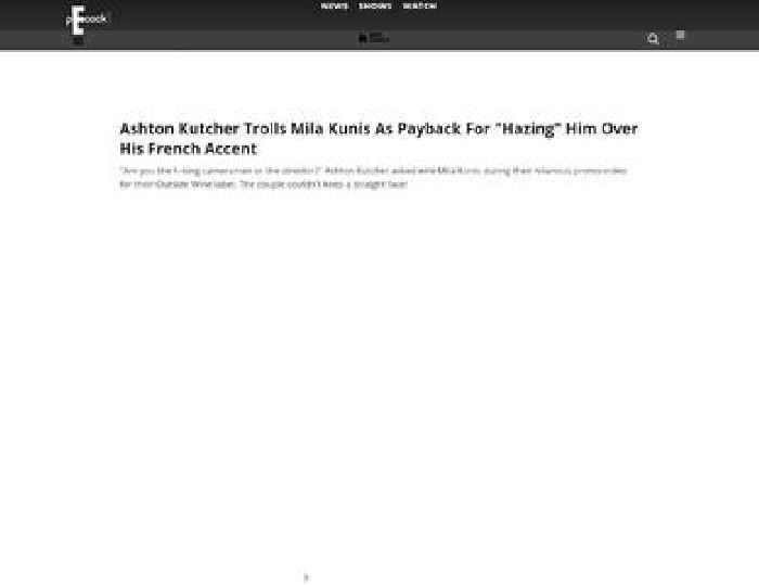 Ashton Kutcher Trolls Mila Kunis As Payback For 