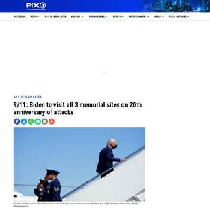 9/11: Biden to visit all 3 memorial sites on 20th anniversary of attacks