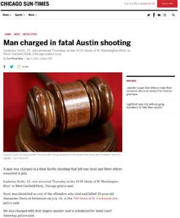 Man charged in fatal Austin shooting
