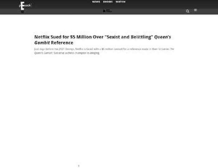 Netflix Sued for $5 Million Over 