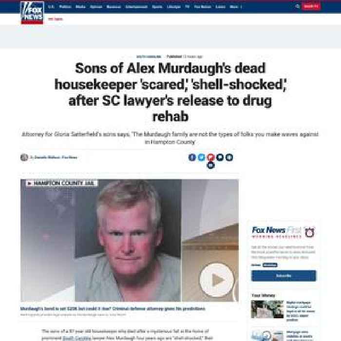 Sons of Alex Murdaugh's dead housekeeper 'scared,' 'shell-shocked,' after SC lawyer's release to drug rehab