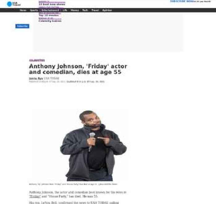 Anthony Johnson, 'Friday' actor and comedian, dies at age 55
