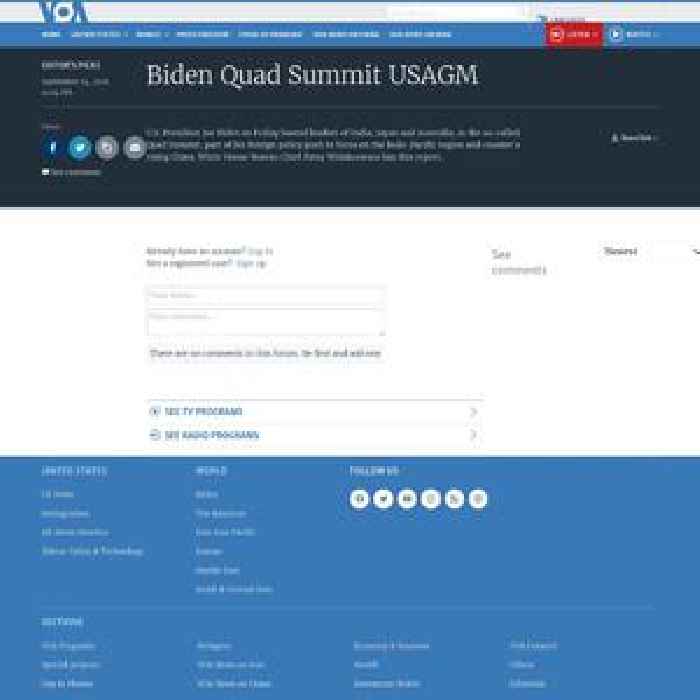 Biden Quad Summit USAGM