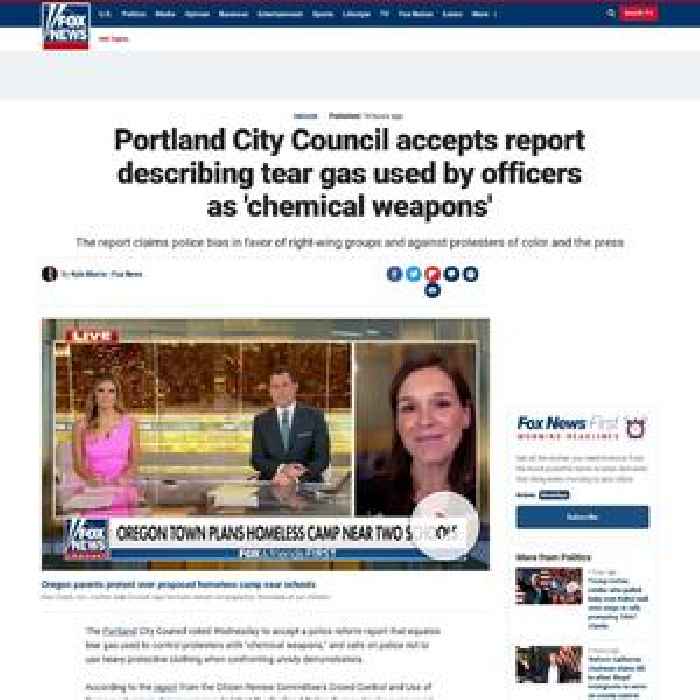 Portland City Council accepts report describing tear gas used by officers as 'chemical weapons'