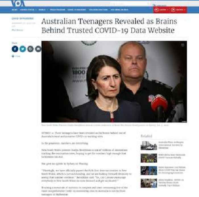 Australian Teenagers Revealed as Brains Behind Trusted COVID-19 Data Website