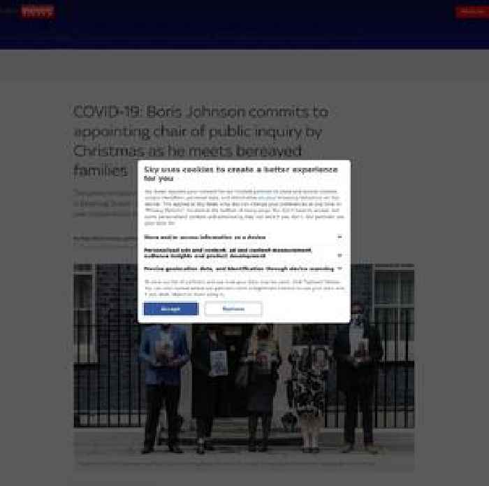 PM commits to appointing chair of COVID inquiry by Christmas as he meets bereaved families