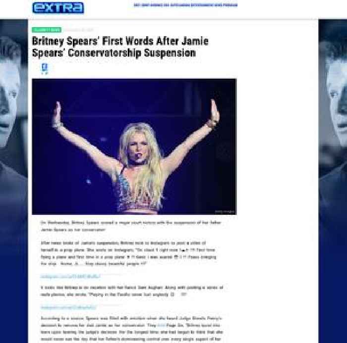 Britney Spears’ First Words After Jamie Spears’ Conservatorship Suspension