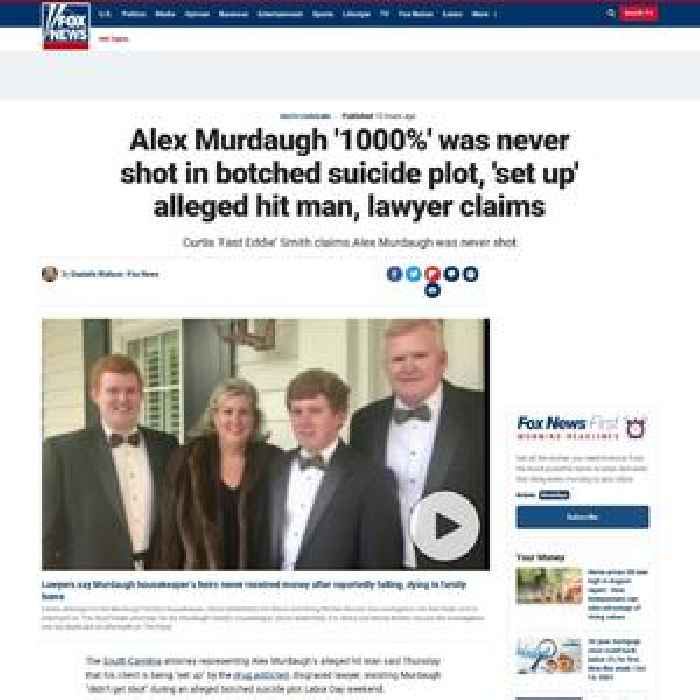 Alex Murdaugh '1000%' was never shot in botched suicide plot, 'set up' alleged hit man, lawyer claims