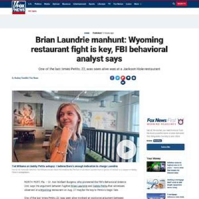 Brian Laundrie manhunt: Wyoming restaurant fight is key, FBI behavioral analyst says