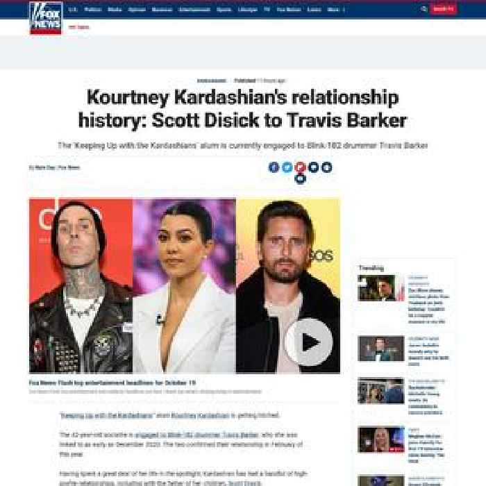 Kourtney Kardashian's relationship history: Scott Disick to Travis Barker