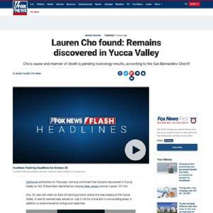 Lauren Cho found: Remains discovered in Yucca Valley
