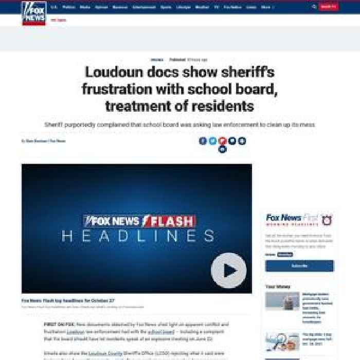 Loudoun docs show sheriff's frustration with school board, treatment of residents