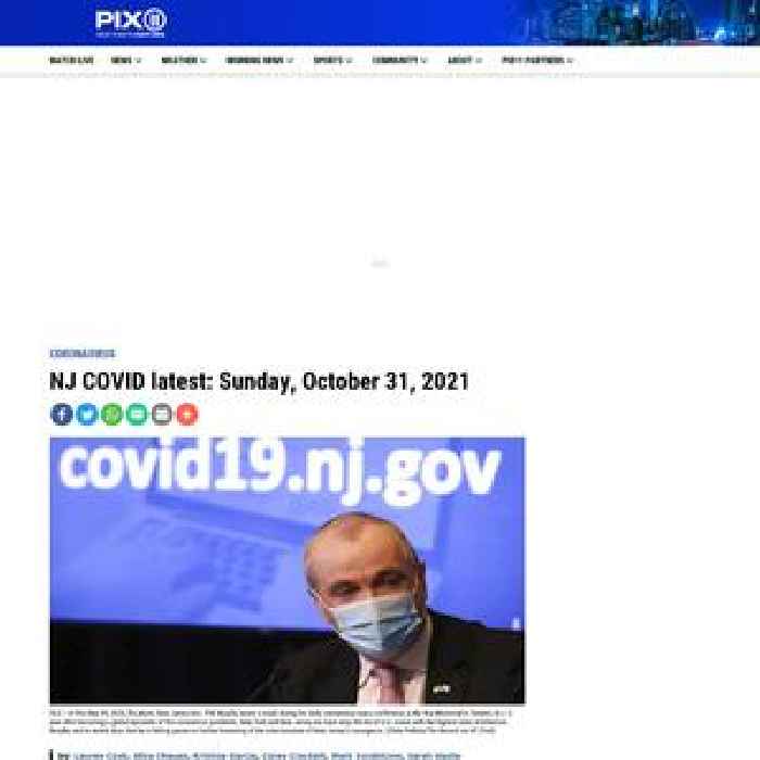 NJ COVID latest: Sunday, October 31, 2021