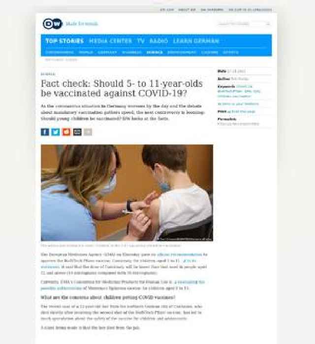 Fact check: Should 5- to 11-year-olds be vaccinated against COVID-19?