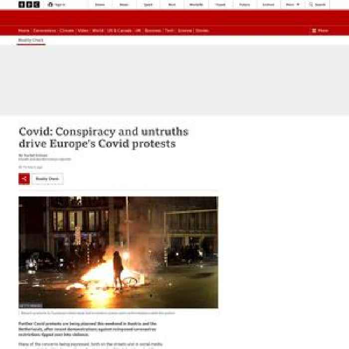 Covid: Conspiracy and untruths drive Europe's Covid protests