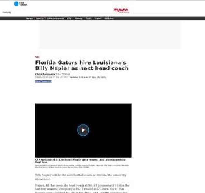 Florida Gators hire Louisiana's Billy Napier as next head coach, per report