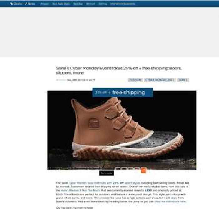 Sorel’s Cyber Monday Event takes 25% off + free shipping: Boots, slippers, more