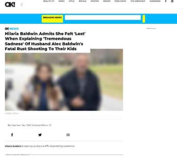 Hilaria Baldwin Admits She Felt 'Lost' When Explaining 'Tremendous Sadness' Of Husband Alec Baldwin's Fatal Rust Shooting To Their Kids