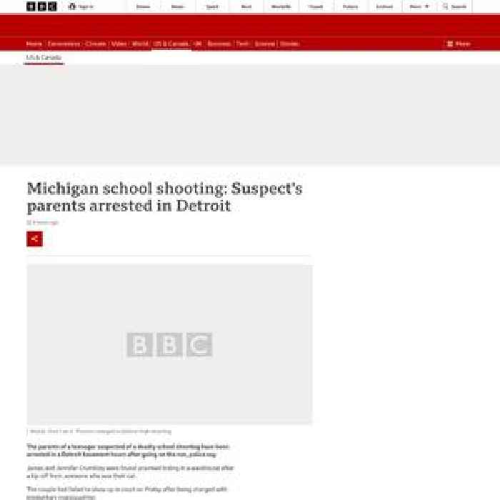 Michigan school shooting: Reward offered to find suspect's parents