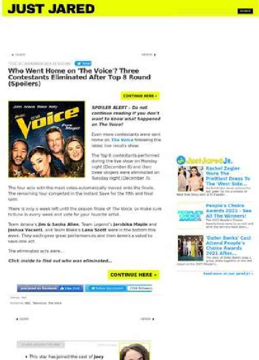 Who Went Home on 'The Voice'? Three Contestants Eliminated After Top 8 Round (Spoilers)