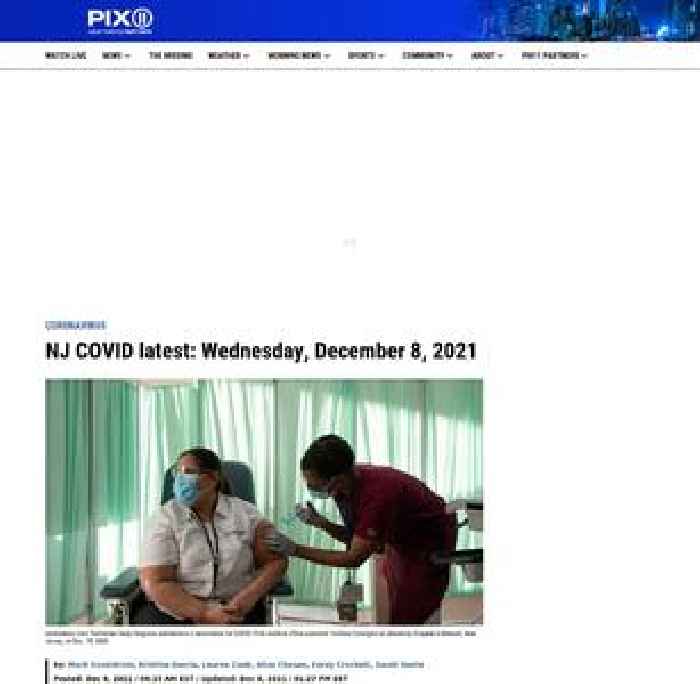 NJ COVID latest: Wednesday, December 8, 2021
