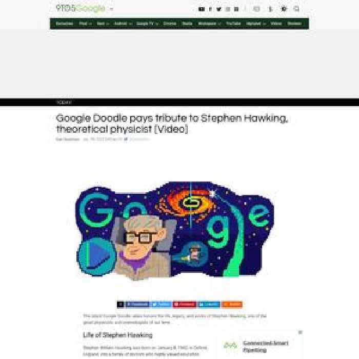 Google Doodle pays tribute to Stephen Hawking, theoretical physicist [Video]