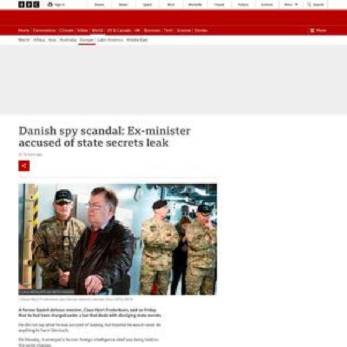 Danish spy scandal: Ex-minister accused of state secrets leak