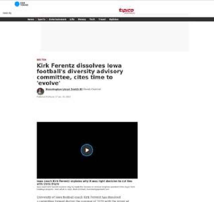 Kirk Ferentz dissolves Iowa football's diversity advisory committee, cites time to 'evolve'