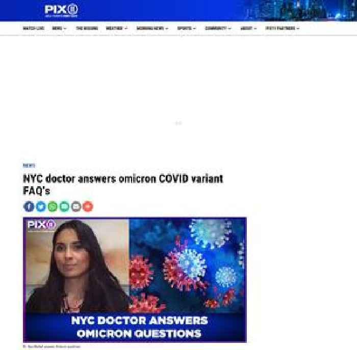 NYC doctor answers omicron COVID variant FAQ's