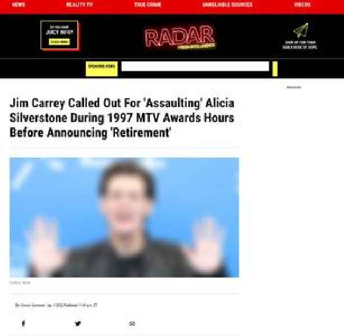 Jim Carrey Called Out For 'Assaulting' Alicia Silverstone During 1997 MTV Awards Hours Before Announcing 'Retirement'