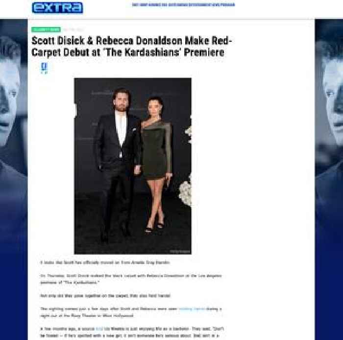 Scott Disick & Rebecca Donaldson Make Red-Carpet Debut at ‘The Kardashians’ Premiere