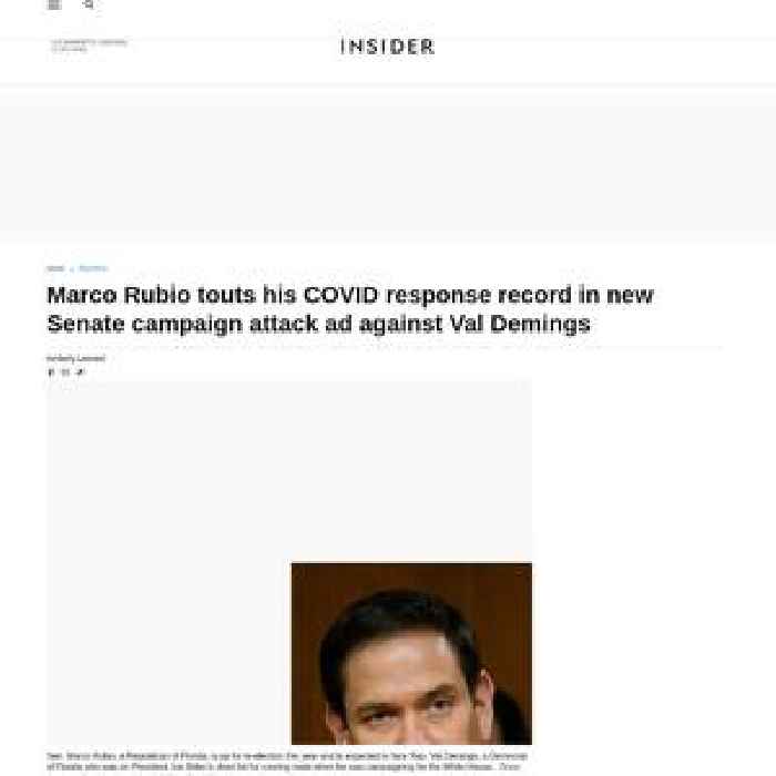 Marco Rubio touts his COVID response record in new Senate campaign attack ad against Val Demings