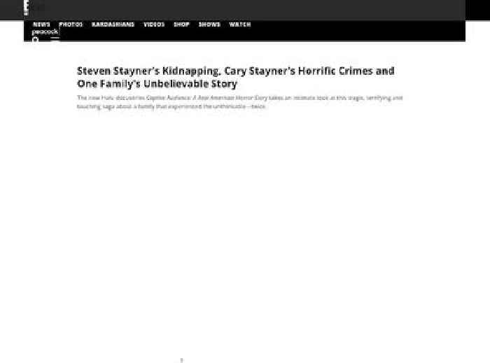 Steven Stayner's Kidnapping, Cary Stayner's Horrific Crimes and One Family's Unbelievable Story