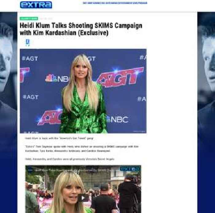 Heidi Klum Talks Shooting SKIMS Campaign with Kim Kardashian (Exclusive)