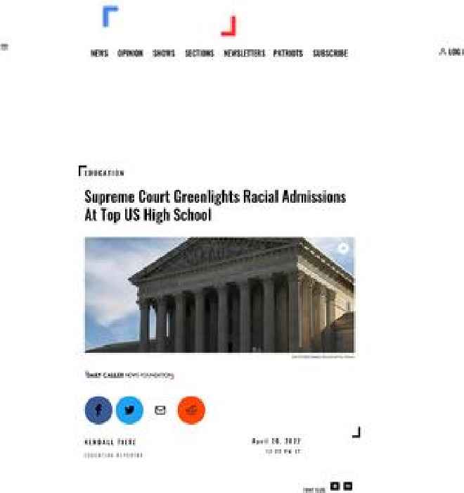 Supreme Court Greenlights Racial Admissions At Top US High School